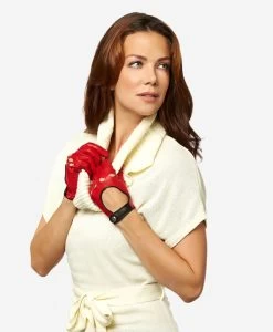 CD4134 (red) - Women's Italian Lambskin Driving Gloves -Fratelli Orsini Shop cd4134red v2 l 1