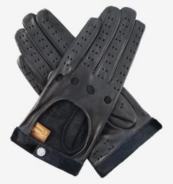 CD4201 (black) - Women's Elegant Italian Lambskin Driving Gloves