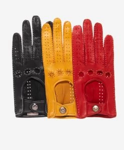 CD4266 (black) - Women's Italian Leather Driving Gloves With Contrast Stitching -Fratelli Orsini Shop cd4266 l 3b40f4df 3628 469b be37 4900502f2fbf