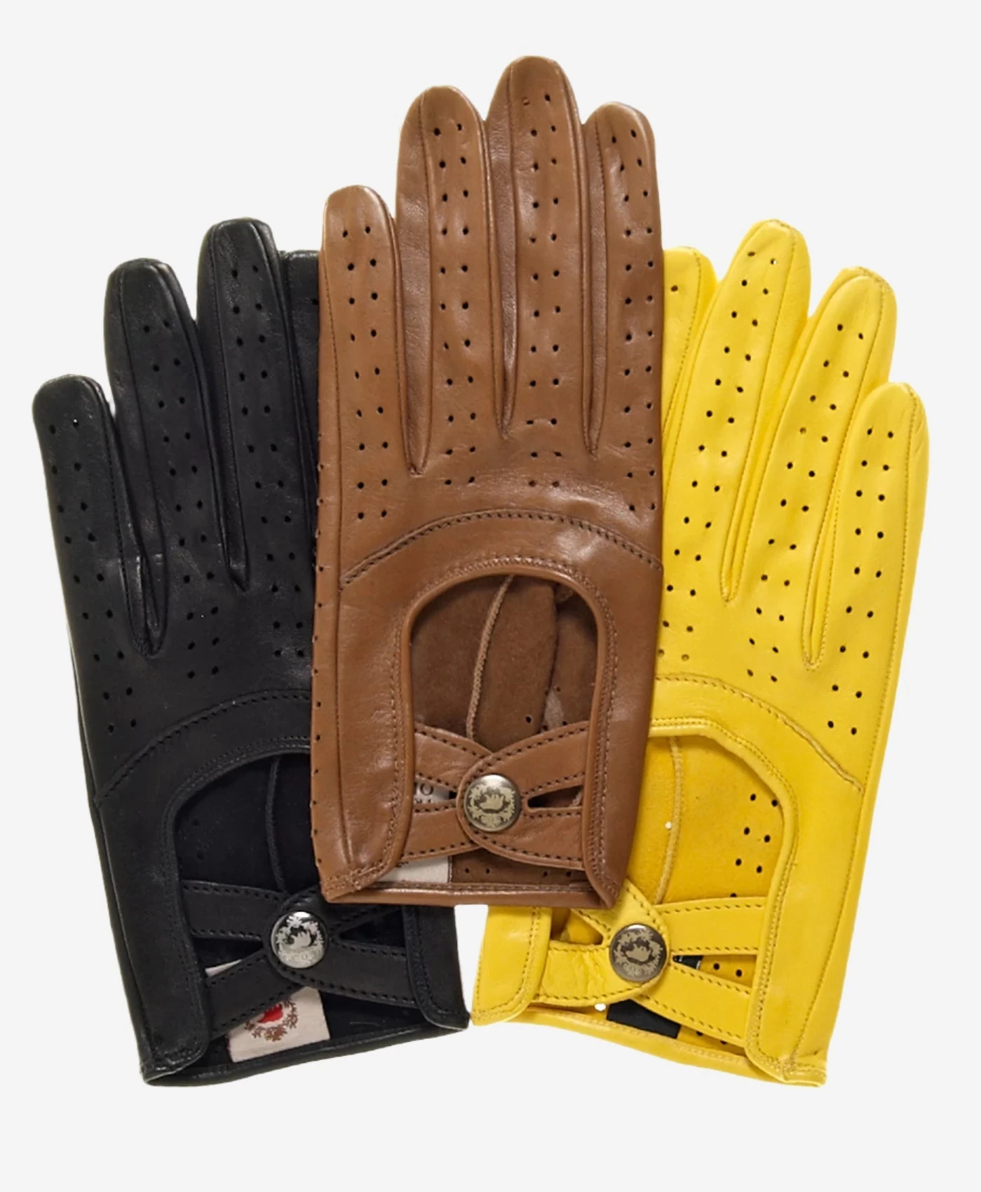CD4378 (saddle) - Women's Sporty Italian Leather Driving Gloves 4 CD4378 (saddle) - Women's Sporty Italian Leather Driving Gloves - Image 4
