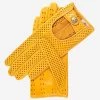 CD4466 (yellow) - Women's Ventilated Leather Driving Gloves