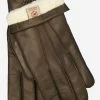 CL3103 (brown) - Men's Handsewn Lamb Shearling Winter Leather Gloves