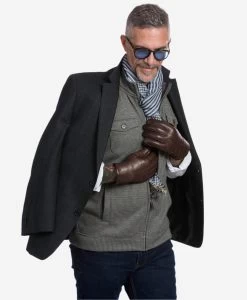 CL3103 (brown) - Men's Handsewn Lamb Shearling Winter Leather Gloves -Fratelli Orsini Shop cl3103brn 1 l