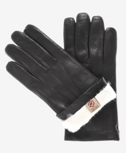 CR3001 (black) - Men's Italian Rabbit Fur Gloves