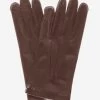 CS1003 (brown) - Men's Handsewn Italian Silk Lined Leather Gloves