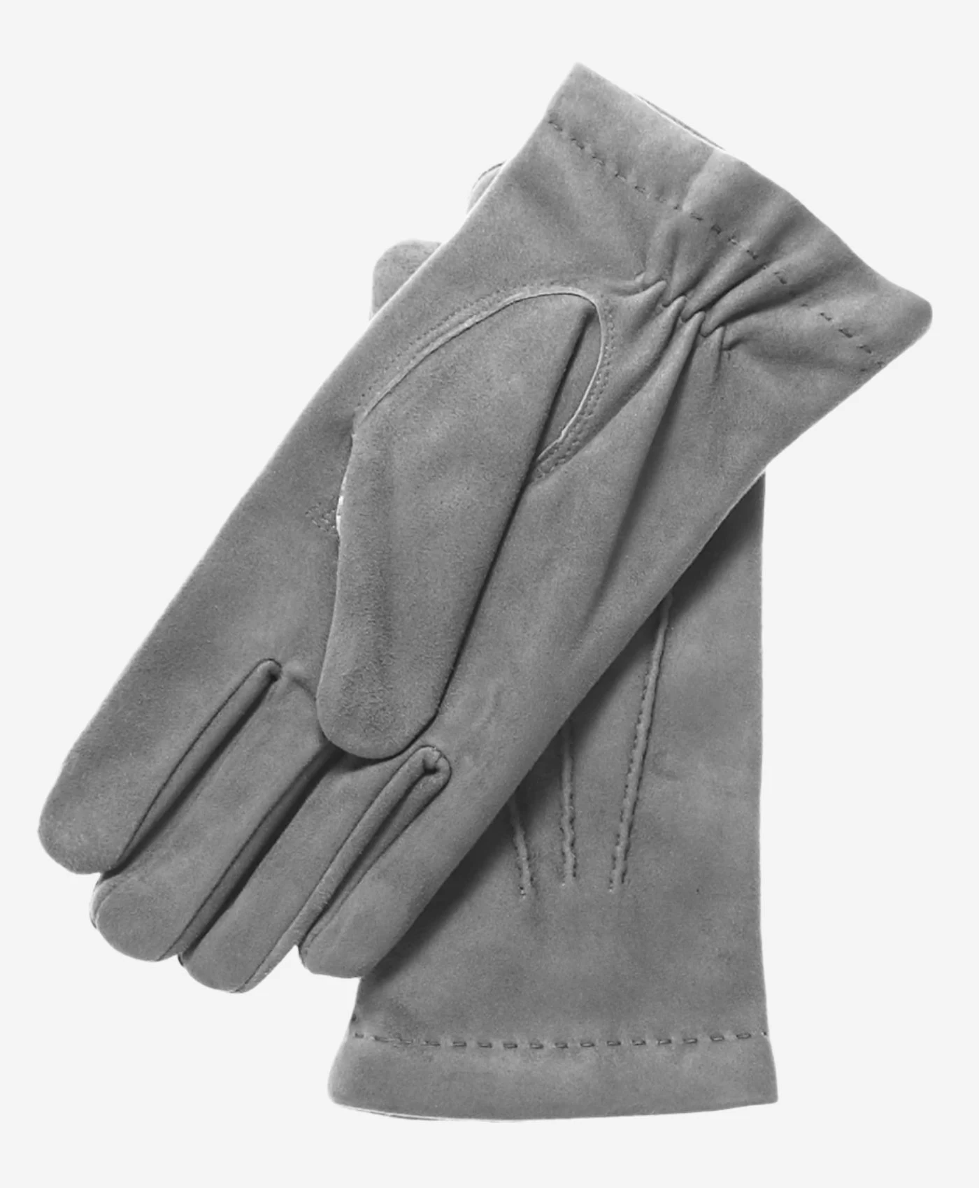 CS3117 (grey) - Men's Italian Silk Lined Suede Formal And Dress Leather Gloves 1 CS3117 (grey) - Men's Italian Silk Lined Suede Formal And Dress Leather Gloves