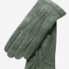 CS3117 (slate) - Men's Italian Silk Lined Suede Formal And Dress Leather Gloves