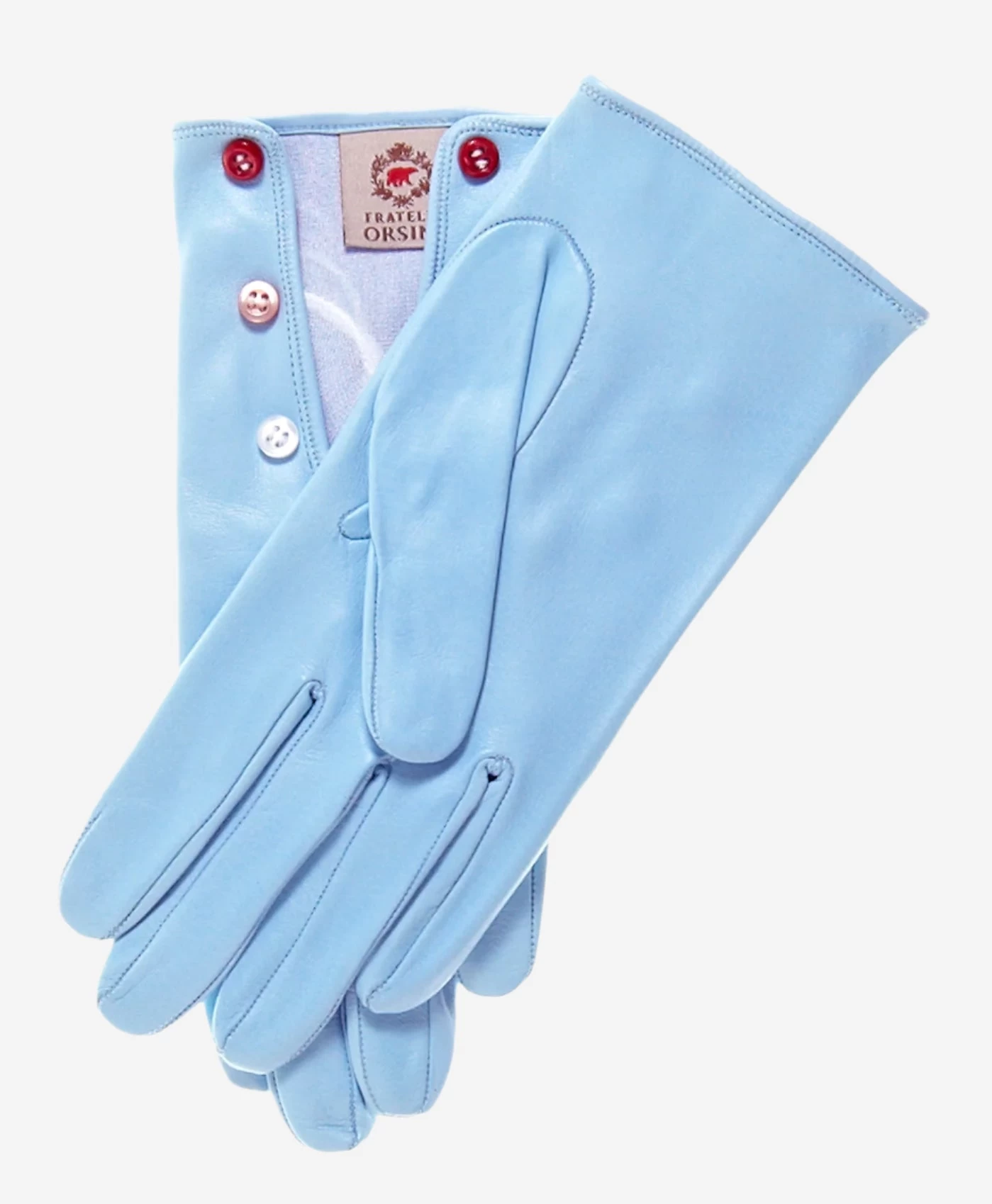 CS4312 (harbor) - Women's Italian Silk Lined Gloves With Buttons 1 CS4312 (harbor) - Women's Italian Silk Lined Gloves With Buttons
