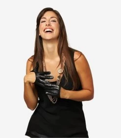 CU4303 (black) - Women's Short Italian Leather Gloves 10 CU4303 (black) - Women's Short Italian Leather Gloves -Fratelli Orsini Shop cu4303blk v2 l