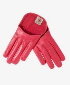 CU4303 (coral) - Women's Short Italian Leather Gloves