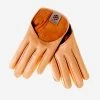 CU4303 (peach) - Women's Short Italian Leather Gloves