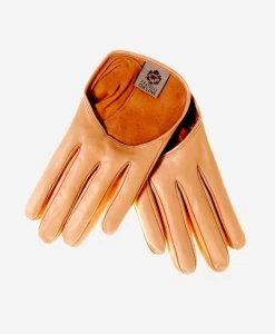 CU4303 (peach) - Women's Short Italian Leather Gloves