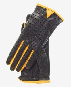 CU4445 (yellow) - Women's Ventilated Leather Car Gloves