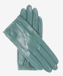 CU4601 (sage) - Women's Unlined Italian Fashion Leather Gloves With Short Wrist
