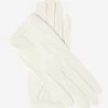 CU4601 (white) - Women's Unlined Italian Fashion Leather Gloves With Short Wrist
