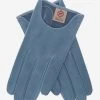 CU4629 (sky) - Women's Unlined Italian Fashion Leather Gloves With Short Wrist