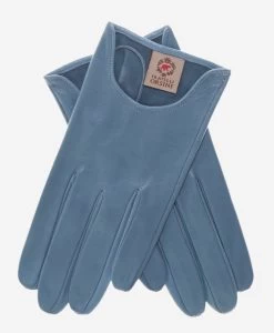 CU4629 (sky) - Women's Unlined Italian Fashion Leather Gloves With Short Wrist
