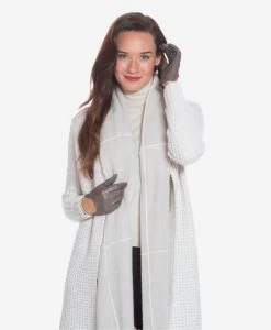 CU4629 (taupe) - Women's Unlined Italian Fashion Leather Gloves With Short Wrist -Fratelli Orsini Shop cu4629taupe 3 l