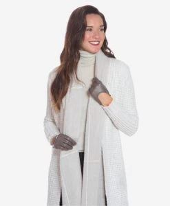 CU4629 (taupe) - Women's Unlined Italian Fashion Leather Gloves With Short Wrist -Fratelli Orsini Shop cu4629taupe 5 l