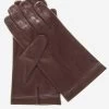 CX3301 (brown) - Men's Cadet Size Italian Unlined Leather Gloves