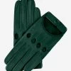 Alessa (hunter) - Classic Italian Lambskin Leather Driving Gloves