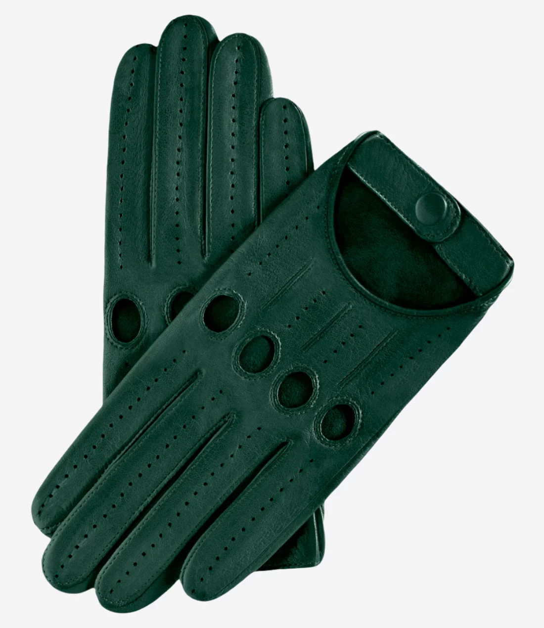 Alessa (hunter) - Classic Italian Lambskin Leather Driving Gloves 1 Alessa (hunter) - Classic Italian Lambskin Leather Driving Gloves