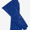 FC02W4 (blue) - Italian "4 Button Length" Cashmere Lined Leather Gloves