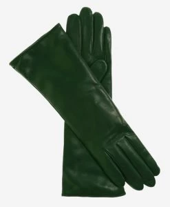 FC02W4 (forest) - Italian "4 Button Length" Cashmere Lined Leather Gloves