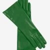 FC02W4 (green) - Italian "4 Button Length" Cashmere Lined Leather Gloves