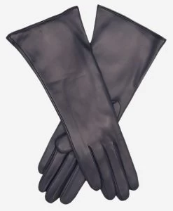 FC02W4 (navy) - Italian "4 Button Length" Cashmere Lined Leather Gloves