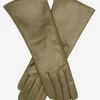 FC02W4 (olive) - Italian "4 Button Length" Cashmere Lined Leather Gloves