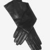 Leonora (black) - Italian "8 Button Length" Cashmere Lined Leather Gloves