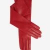Leonora (red) - Italian "8 Button Length" Cashmere Lined Leather Gloves