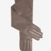 Leonora (taupe) - Italian "8 Button Length" Cashmere Lined Leather Gloves