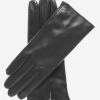FC04 (black) - Women's Italian Cashmere Lined Leather Gloves