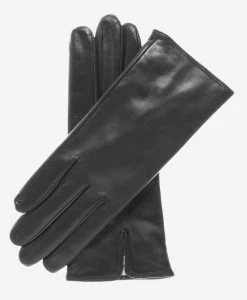 FC04 (black) - Women's Italian Cashmere Lined Leather Gloves