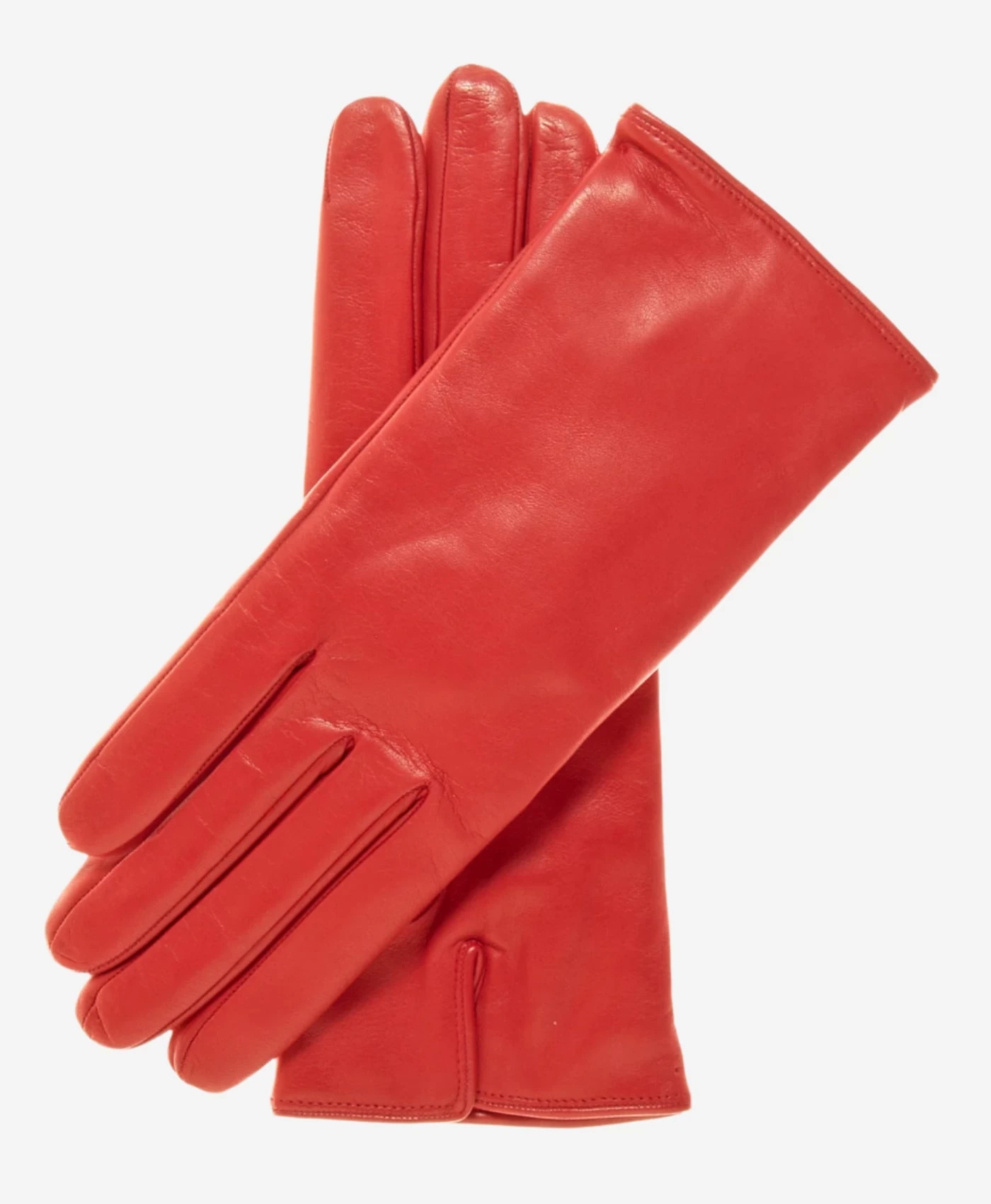 FC04 (red) - Women's Italian Cashmere Lined Leather Gloves 1 FC04 (red) - Women's Italian Cashmere Lined Leather Gloves