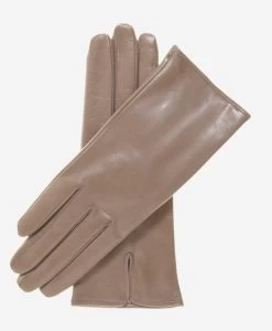 FC04 (taupe) - Women's Italian Cashmere Lined Leather Gloves