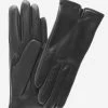 FC34 (black) - Women's Touchscreen Italian Cashmere Lined Leather Gloves