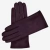 Sofia (wine) - Italian Lambskin Leather Gloves With Silk Lining