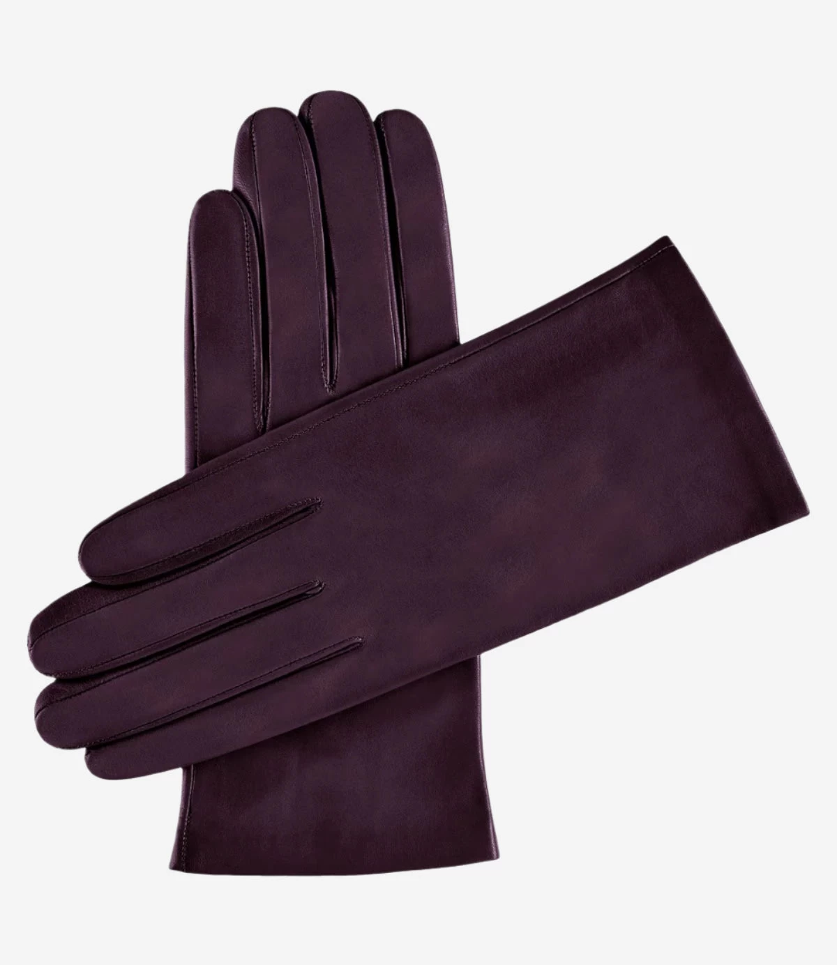 Sofia (wine) - Italian Lambskin Leather Gloves With Silk Lining 1 Sofia (wine) - Italian Lambskin Leather Gloves With Silk Lining