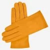Sofia (canary) - Italian Lambskin Leather Gloves With Silk Lining