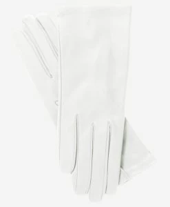 Sofia (ivory) - Italian Lambskin Leather Gloves With Silk Lining