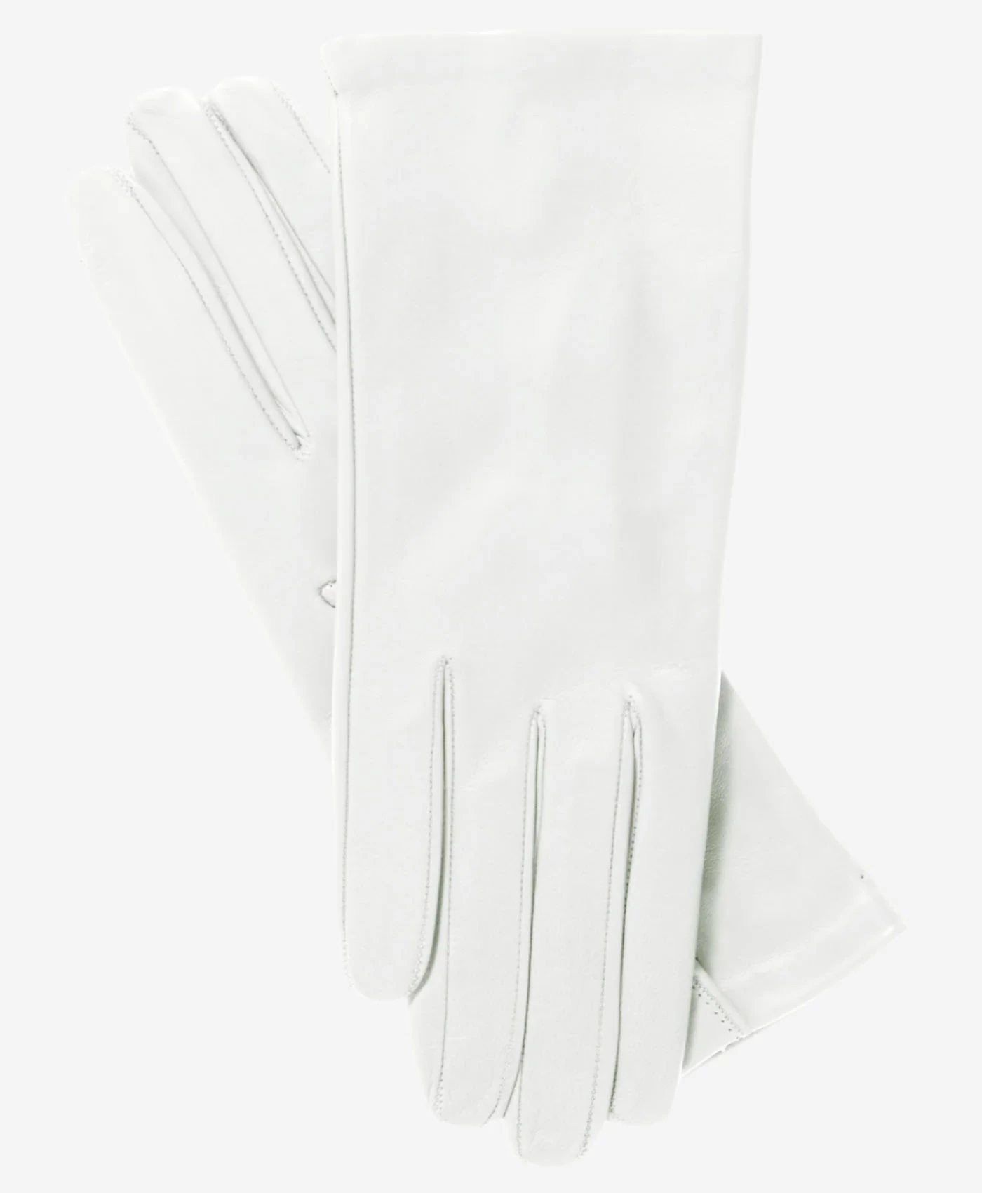 Sofia (ivory) - Italian Lambskin Leather Gloves With Silk Lining 1 Sofia (ivory) - Italian Lambskin Leather Gloves With Silk Lining