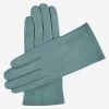 Sofia (teal) - Italian Lambskin Leather Gloves With Silk Lining