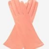 FS01W4 (pink) - Italian "4 Button Length" Silk Lined Leather Gloves