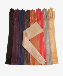 FS15W16 (black/grape) - Italian Silk Lined Opera Leather Gloves - 16-button Length -Fratelli Orsini Shop fs15w16 l d20bb620 3c84 4555 860e 8331e5a74b80