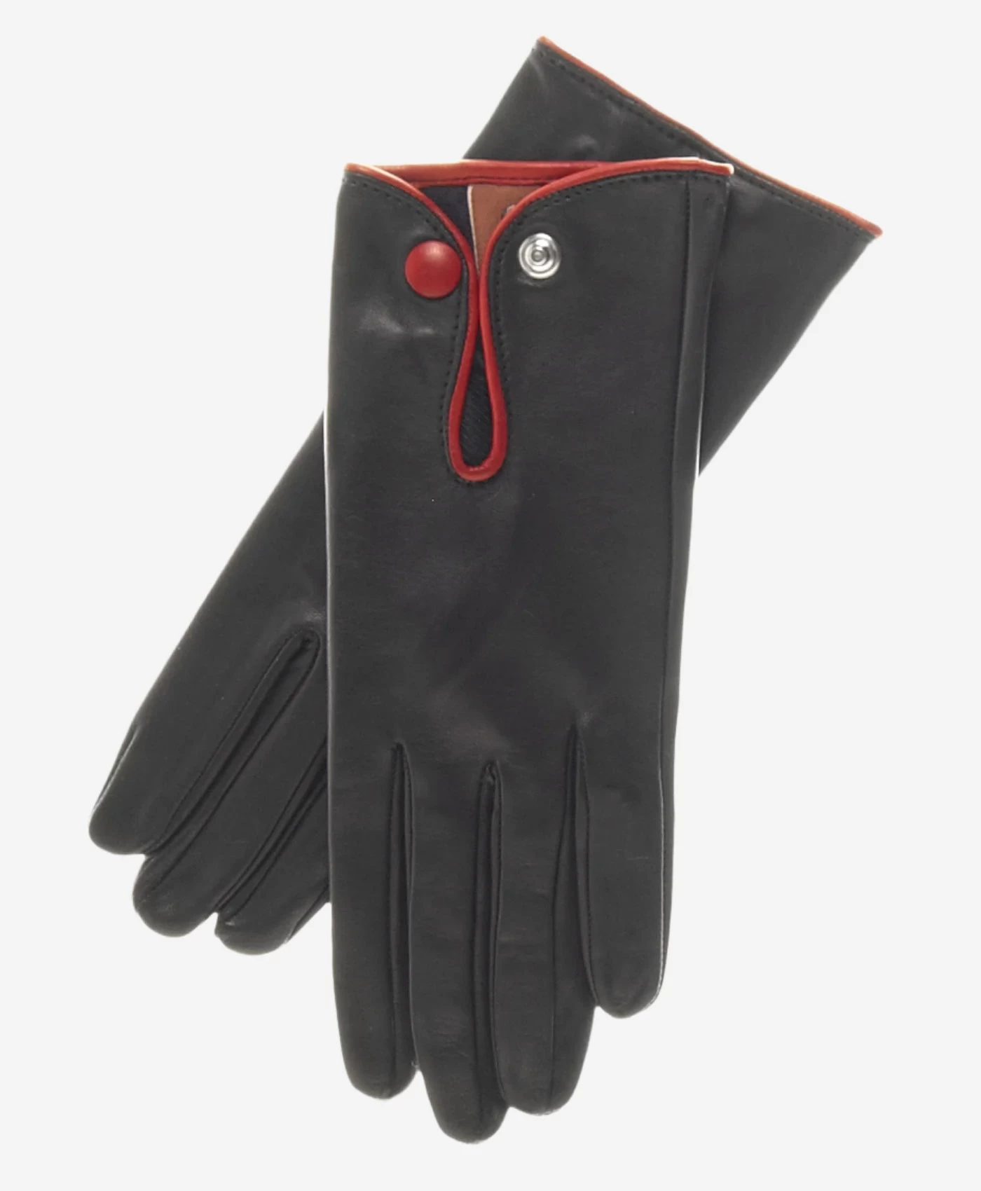 GG4110 (black/red) - Women's Italian Casual Car Gloves 2 GG4110 (black/red) - Women's Italian Casual Car Gloves - Image 2