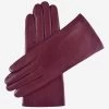 Isabella (cordovan) - Italian Lambskin Leather Gloves With Cashmere Lining