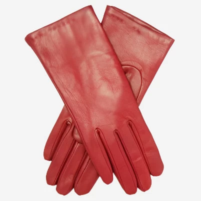 Isabella (deep Red) - Italian Lambskin Leather Gloves With Cashmere Lining 1 Isabella (deep Red) - Italian Lambskin Leather Gloves With Cashmere Lining
